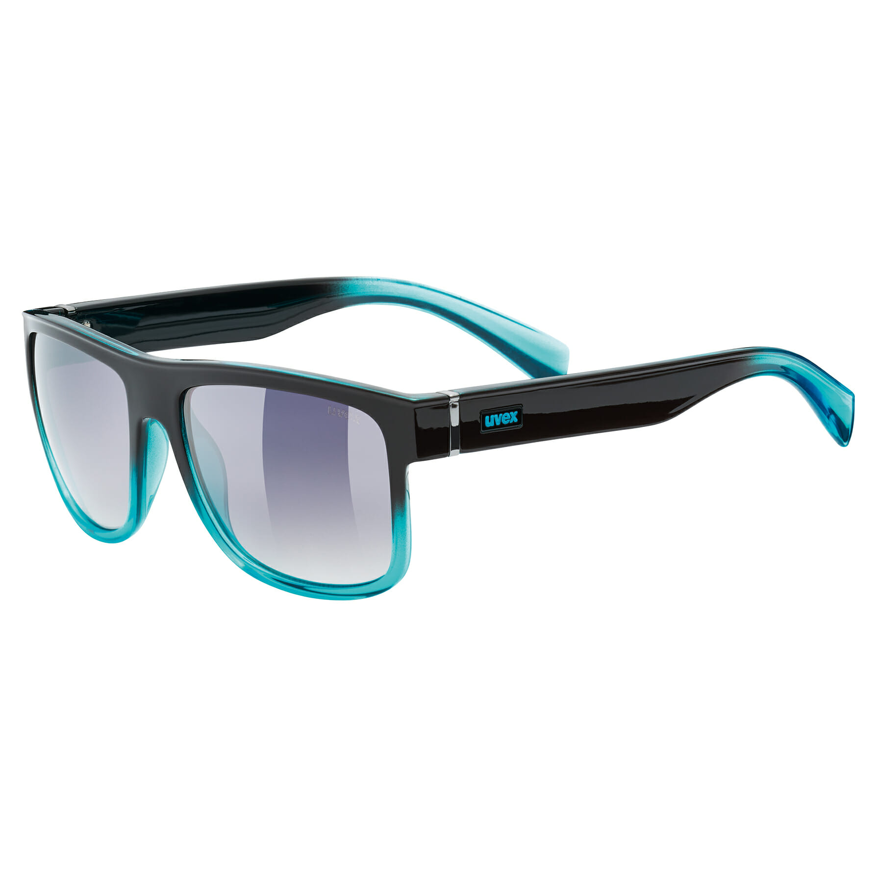 uvex lgl 21 black-turquoise/mirror smoke